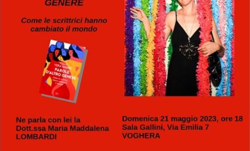 VOGHERA 16/05/2023: In viaggio nella scrittura femminile con Vera Gheno. Domenica la prestazione del libro a Palazzo Gallini