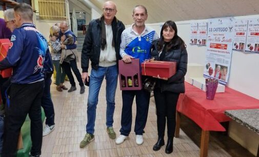 CASTEGGIO 29/11/2023: Bocce. Mauro Perotti sconfigge il campione del mondo