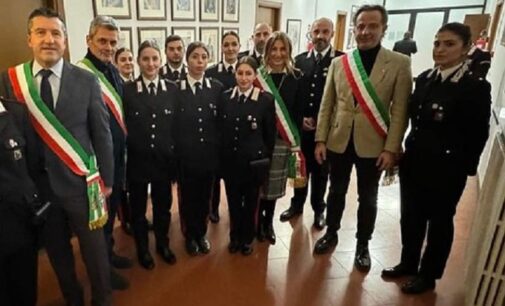 PAVIA VOGHERA STRADELLA 13/12/2023: Presentati a prefetta e sindaci i nuovi carabinieri che opereranno in provincia