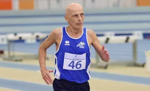 VOGHERA 26/02/2024: Andrea Pasquino ai Campionati Italiani indoor Master di Ancona