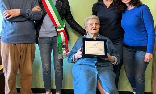 RIVANAZZANO TERME 02/04/2024: Festa dei cent’anni per nonna Iside