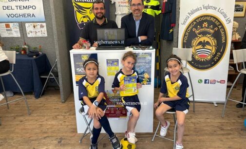 VOGHERA 10/05/2024: Il Calcio femminile in Fiera. La Rivanazzanese cerca giovani calciatrici. Lo stand all’ex caserma