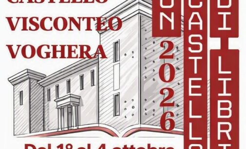 VOGHERA 01/10/2026: Da oggi fino a domenica “Un castello di libri”. Il programma delle presentazioni